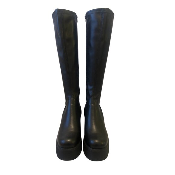 Steve Madden, Black platform sole knee boot, size 8.5 US - Picture 6 of 9